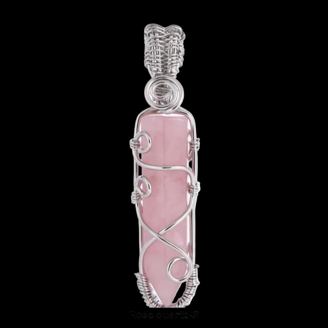 Natural Stone Bullet Necklace