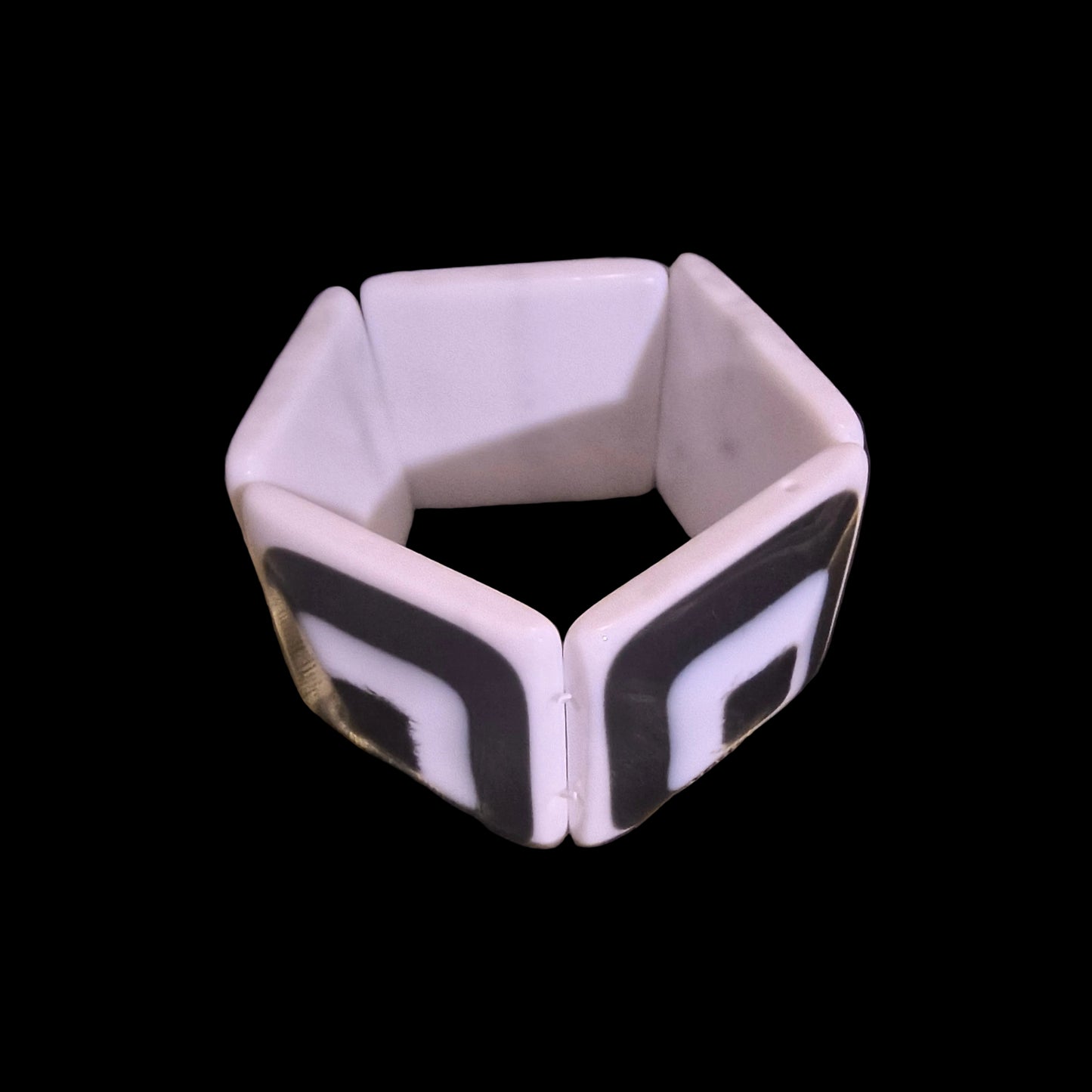 Black/White Bangles