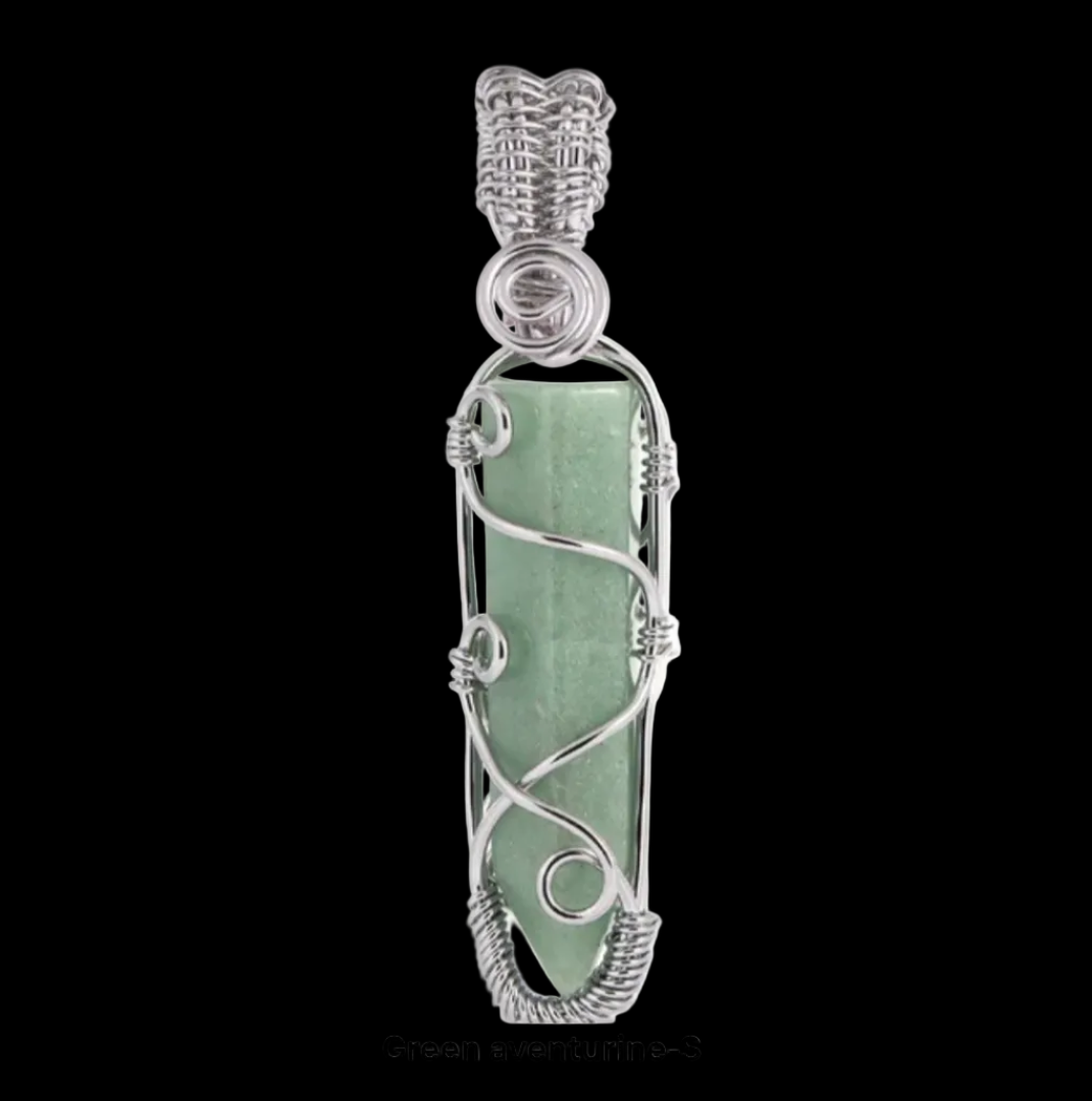 Natural Stone Bullet Necklace