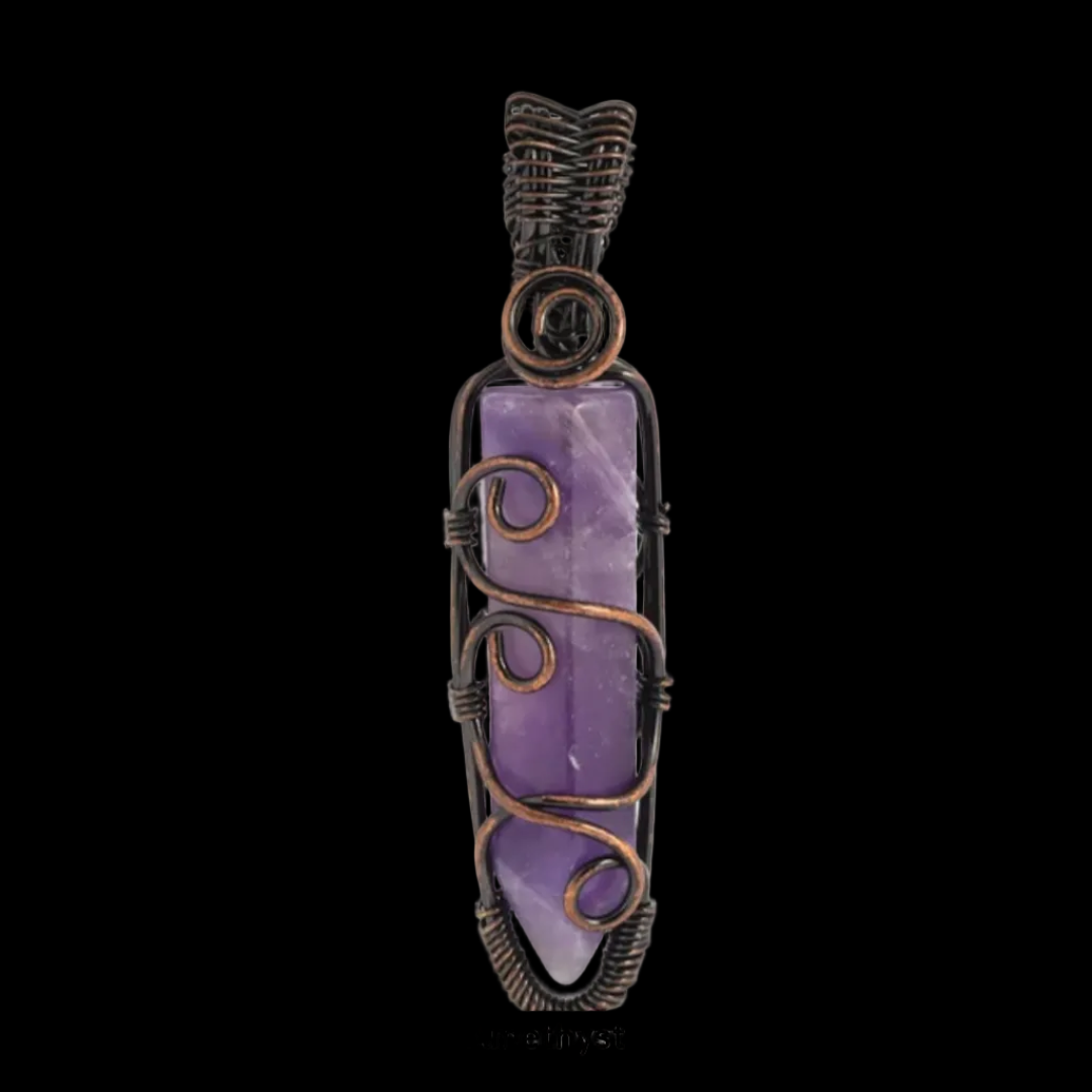 Natural Stone Bullet Necklace