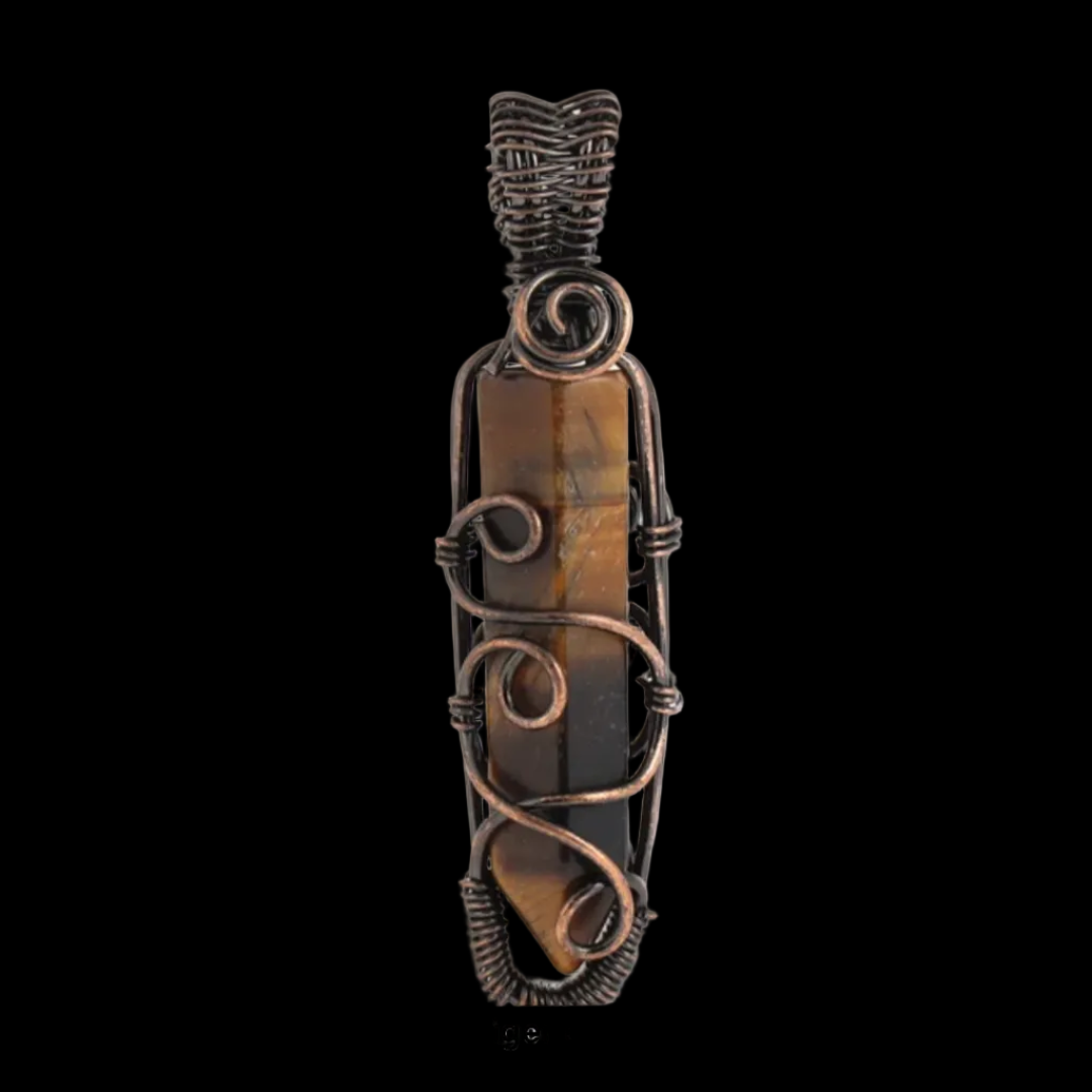 Natural Stone Bullet Necklace