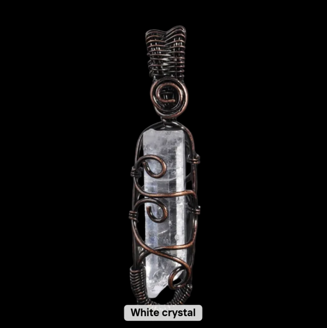 Natural Stone Bullet Necklace