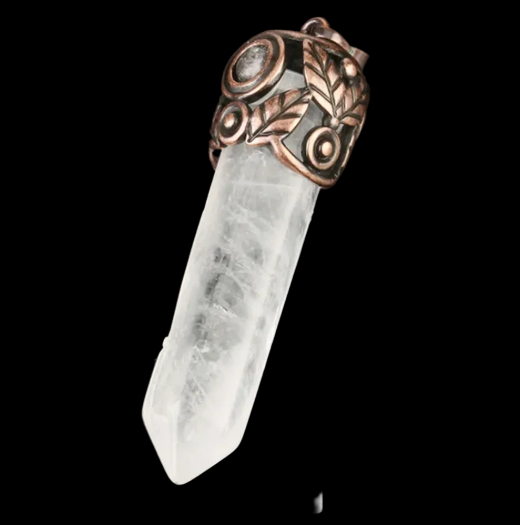 Natural Stone Bullet Necklace
