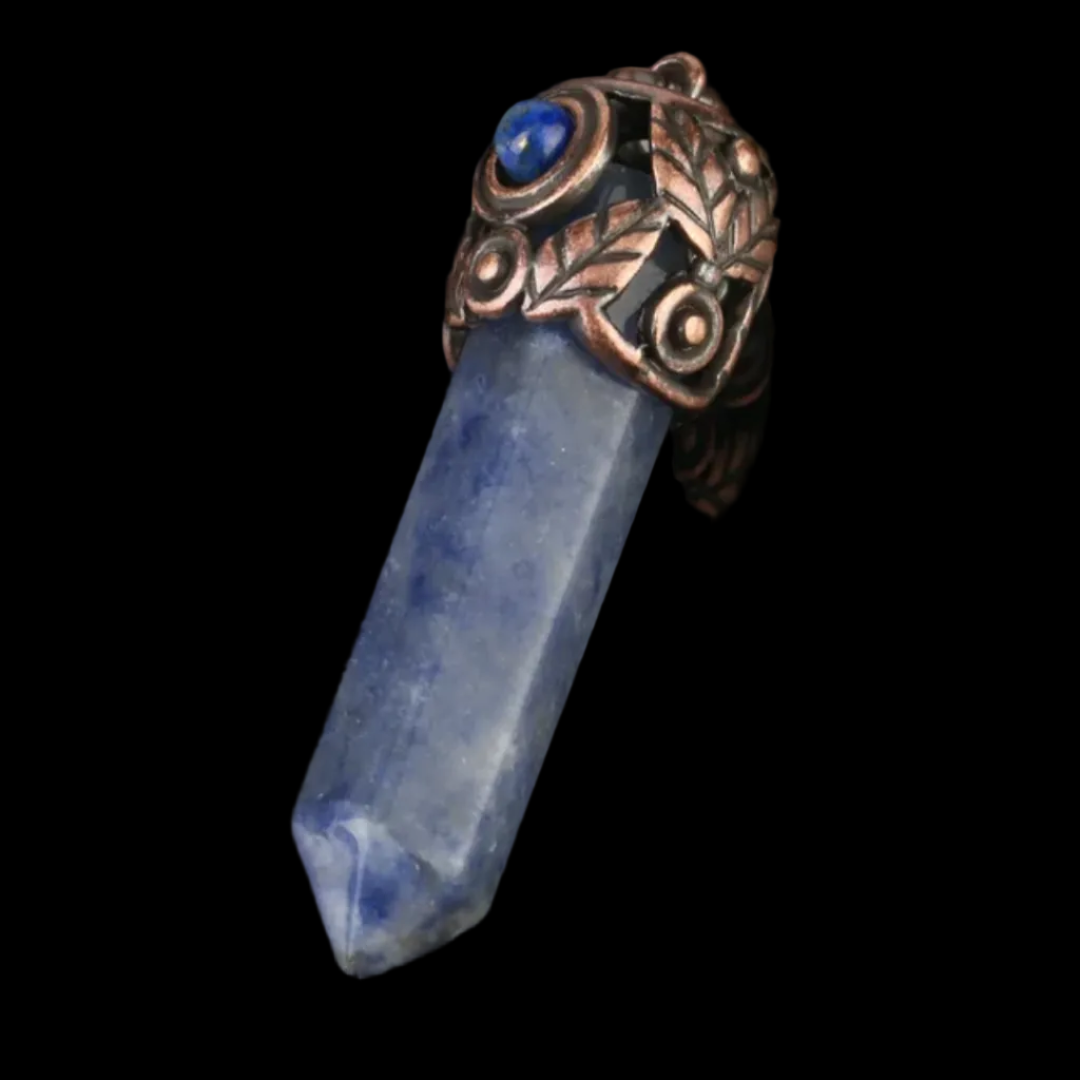 Natural Stone Bullet Necklace
