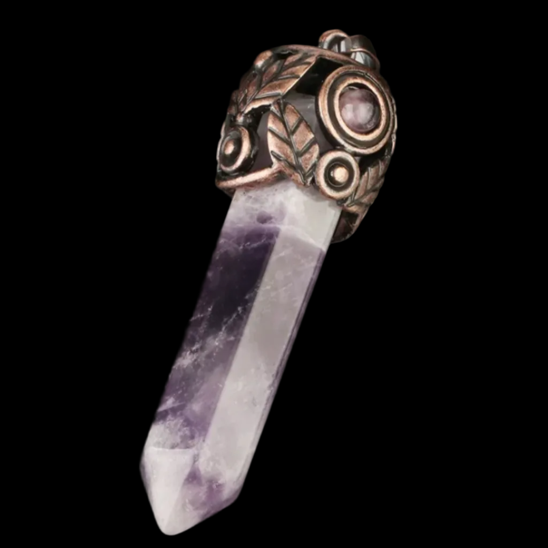 Natural Stone Bullet Necklace