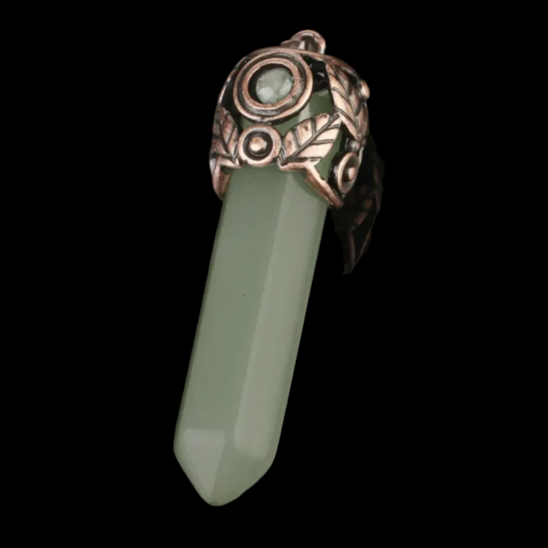 Natural Stone Bullet Necklace