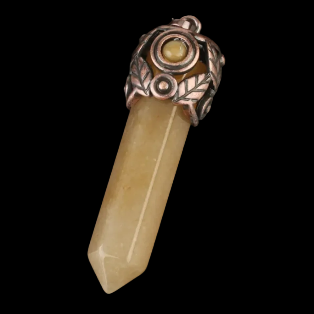 Natural Stone Bullet Necklace