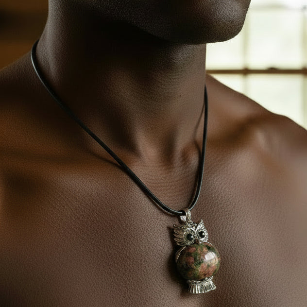Stone Owl Necklace