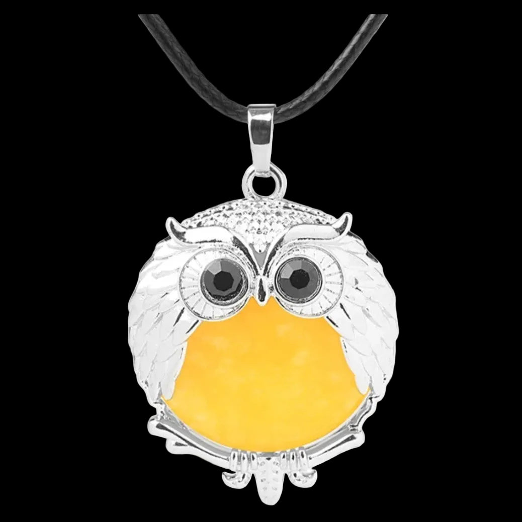 Stone Owl Necklace