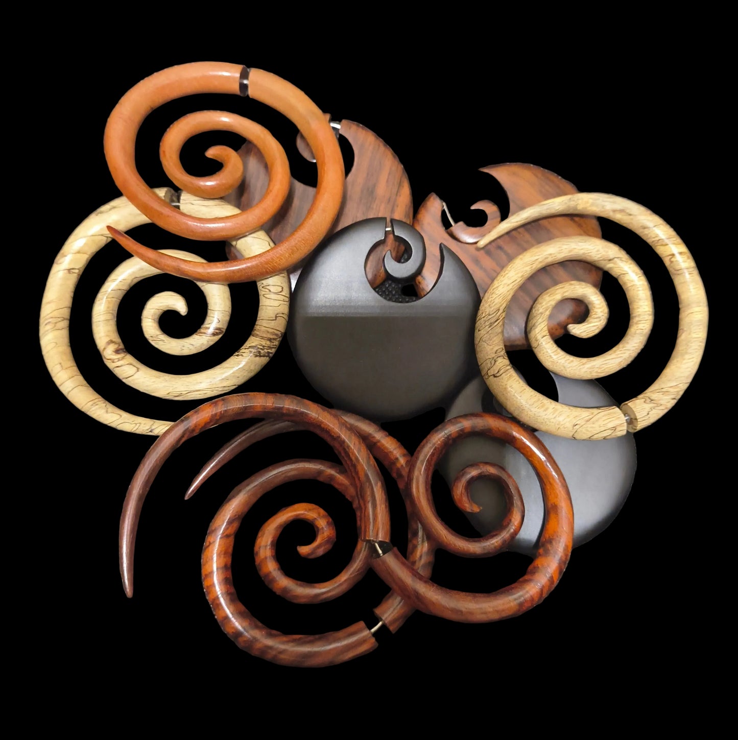 XL Spiral & Crescent Moon